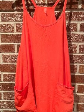 Free People - Coral Hot Shot mini dress - skort    NWOT